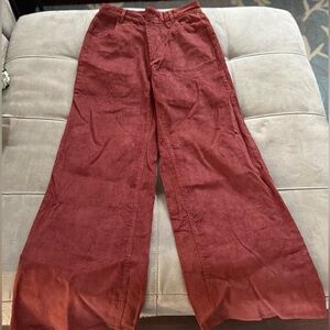 NWT Lulus Wide Leg Corduroy Pant